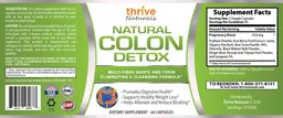 Label for Natural Colon Detox
