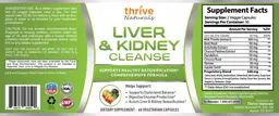 Label for Liver & Kidney Cleanse