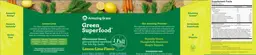 Label for Green Superfood Lemon-Lime Flavor