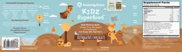 Label for Kidz Superfood Outrageous Chocolate