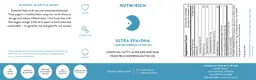 Label for Ultra EPA + DHA 1,000 mg