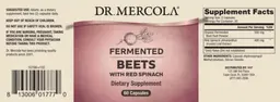 Label for Fermented Beets with Red Spinach