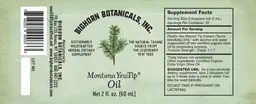 Label for Montana YewTip Oil