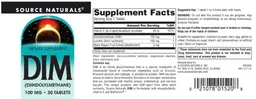 Label for DIM 100 mg
