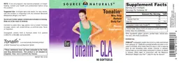 Label for Diet Tonalin - CLA