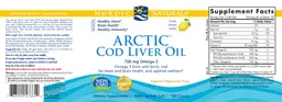 Label for Arctic Cod Liver Oil Lemon