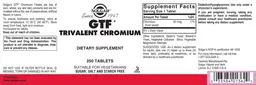 Label for GTF Trivalent Chromium
