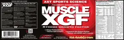 Label for Muscle XGF Rich Chocolate Cream