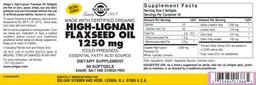 High-Lignan Flaxseed Oil 1250 mg