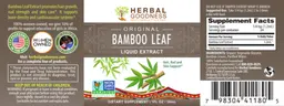 Label for Original Bamboo Leaf Liquid Extract