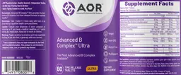 Label for Advanced B Complex Ultra