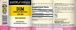 Label for DIM Diindolylmethane 100 mg