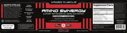 Label for Amino Synergy + Purcaf Caffeine Peach Tea