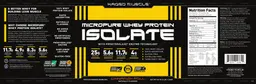 Label for Micropure Whey Protein Isolate Cinnamon Roll