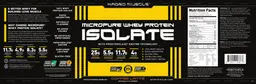 Label for Micropure Whey Protein Isolate Coffee Latte