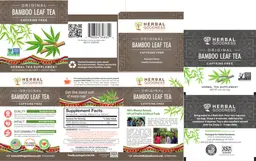 Label for Original Bamboo Leaf Tea