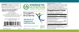 Label for Energetic B-12 Spray
