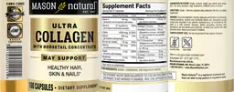 Label for Ultra Collagen with Horsetail Concentrate