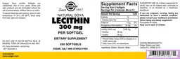 Label for Natural Soya Lecithin 300 mg