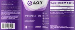 Label for Hydroxy B12 - 1 mg