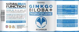 Label for Ginkgo Biloba + Phosphatidylserine