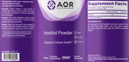 Label for Inositol Powder