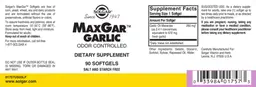 Label for MaxGar Garlic