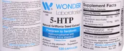 Label for 5-HTP Natural Griffonia Seed Extract