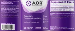 Label for Magnesium Potassium Aspartates