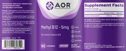 Label for Methyl B12 - 5 mg