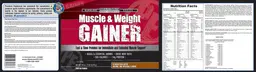 Label for Muscle & Weight Gainer Chocolate