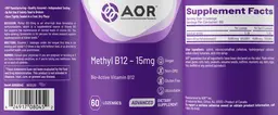 Label for Methyl B12 - 15 mg