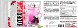 Label for HydroBCAA Passion Fruit