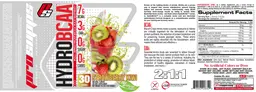 Label for HydroBCAA Strawberry Kiwi