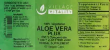 Label for Aloe Vera Plus