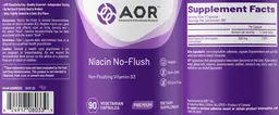 Label for Niacin No-Flush