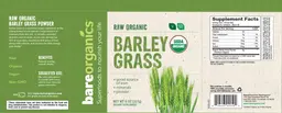 Label for Barley Grass
