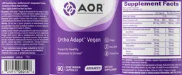 Label for Ortho Apapt Vegan