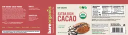 Label for Extra Rich Cacao