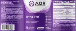 Label for Ortho Iron