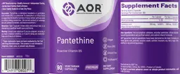 Label for Pantethine