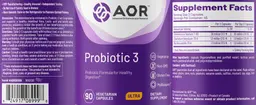 Label for Probiotic 3