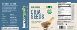 Label for Chia Seeds
