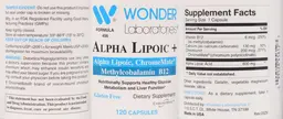 Label for Alpha Lipoic +