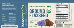 Label for Ground Flaxseed