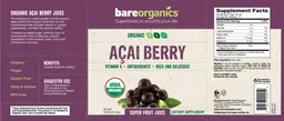 Label for Acai Berry