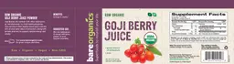 Label for Goji Berry Juice
