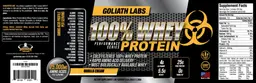 Label for 100% Whey Protein Vanilla Cream