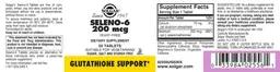 Label for Seleno-6 200 mcg