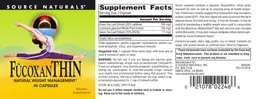 Label for Fucoxanthin